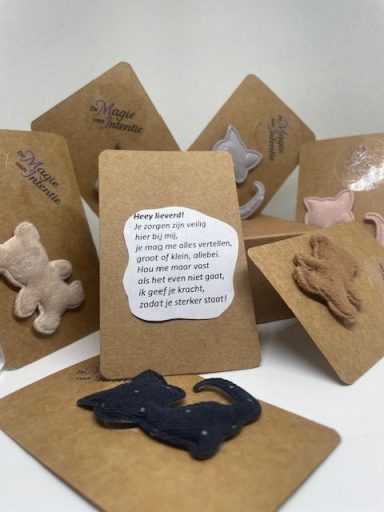 Troostkaartje met knuffeltje